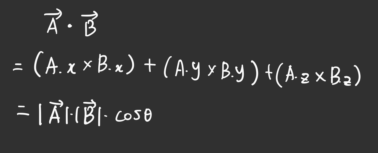 A벡터 B벡터 내적