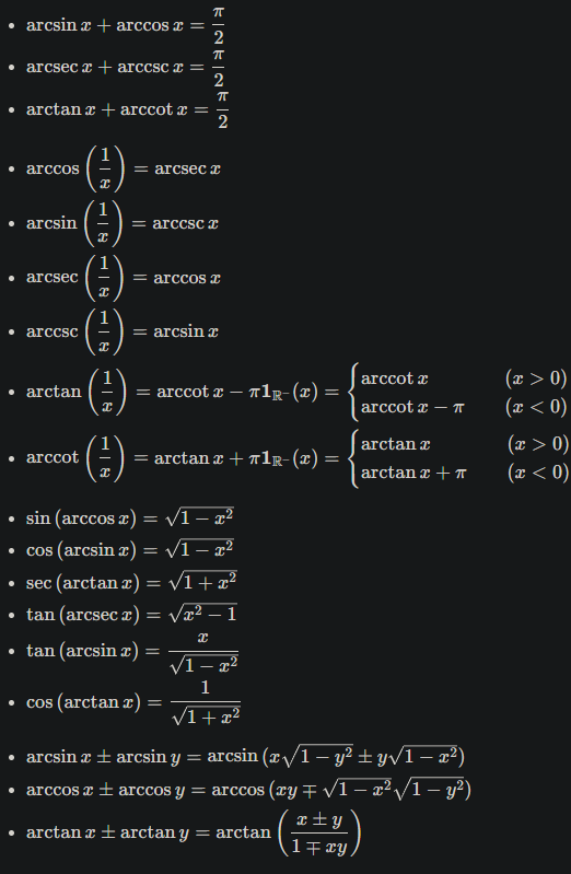 Inverse Trigonometric Identity
